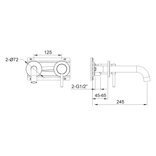 Bateria Umywalkowa Podtynkowa Kohlman Axel QW180AGD Gold